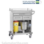 ترالی‌پانسمان استیل کابین دارNNT (مدلNT8042)