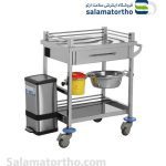 ترالی پانسمان تک‌کشو استیلNNT (مدلNT8037)