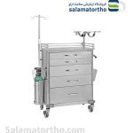 ترالی اورژانس تمام استیل NNT (مدل NT8023)